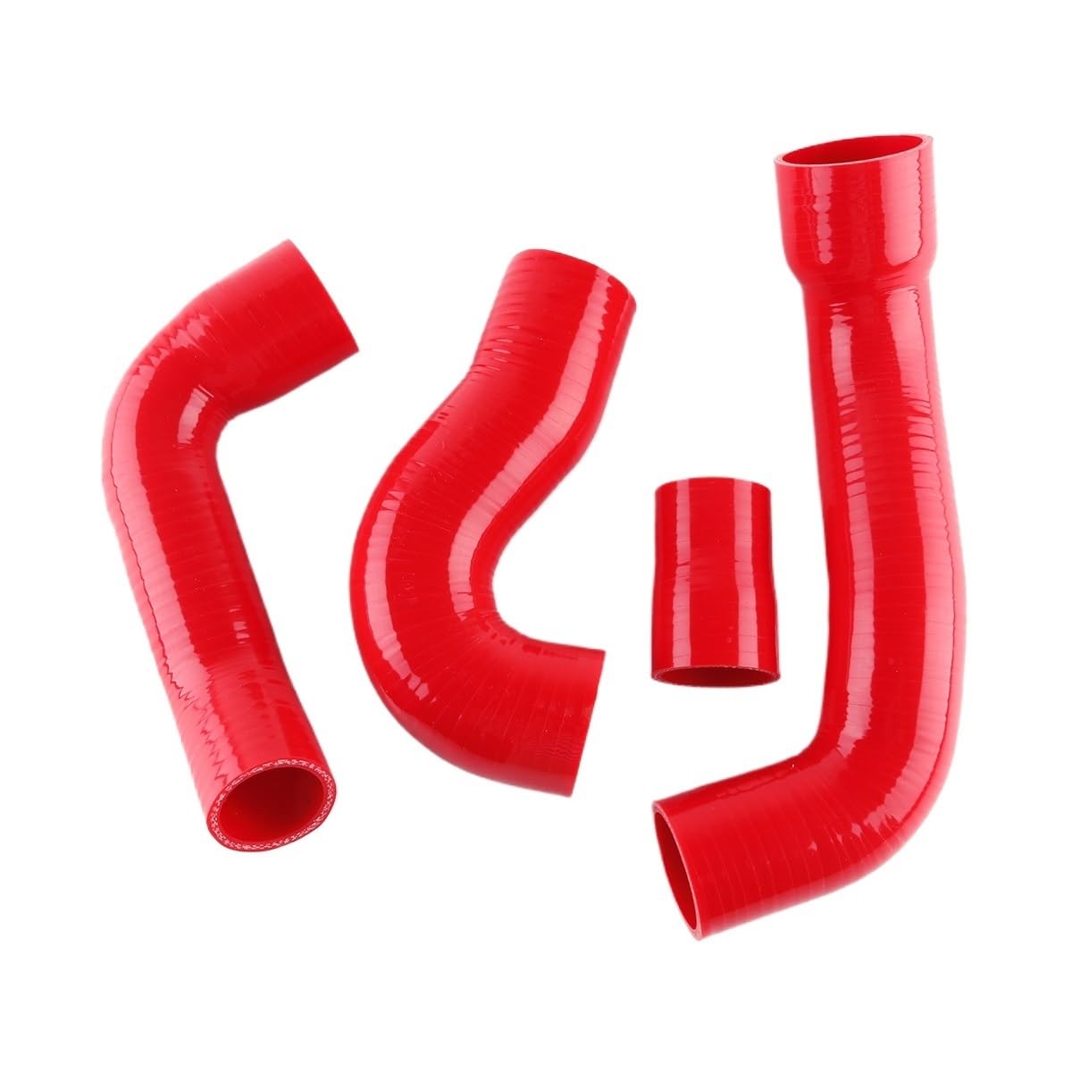 For 1993–1999 kompatibel mit Fiat Punto GT 1.4T Turbo GT1 GT2 GT3 4-lagiges Silikon-Boost-Ladeluftkühler-Schlauch-Set 93–99(Red) von KIOOS