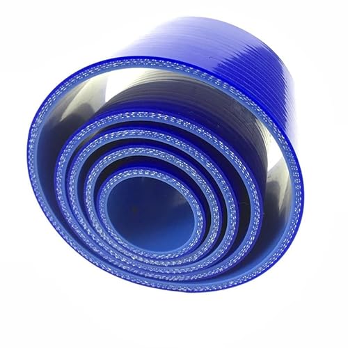 Gerader Reduzierschlauch ID 32 mm 38 mm 40 mm 42 mm 45 mm 50 mm 51 mm 54 mm Universal-Silikon-Kühlmittel-Ladeluftkühler-Rohrschlauch(Blue,ID32-38mm 3Ply) von KIOOS