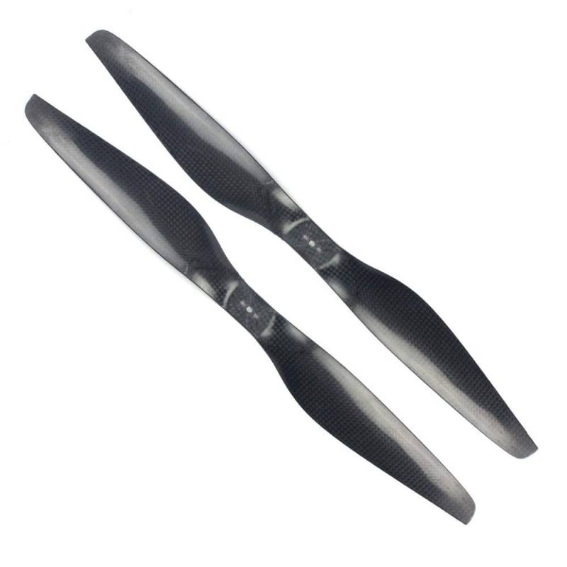 Zubehör für Drohnenpropeller 1 paar 16/17/18/20/22 Zoll 3K Carbon Propeller CW CCW Requisiten Kompatibel mit Multicopter Quadcopter RC Drone(2255) von KIOOS