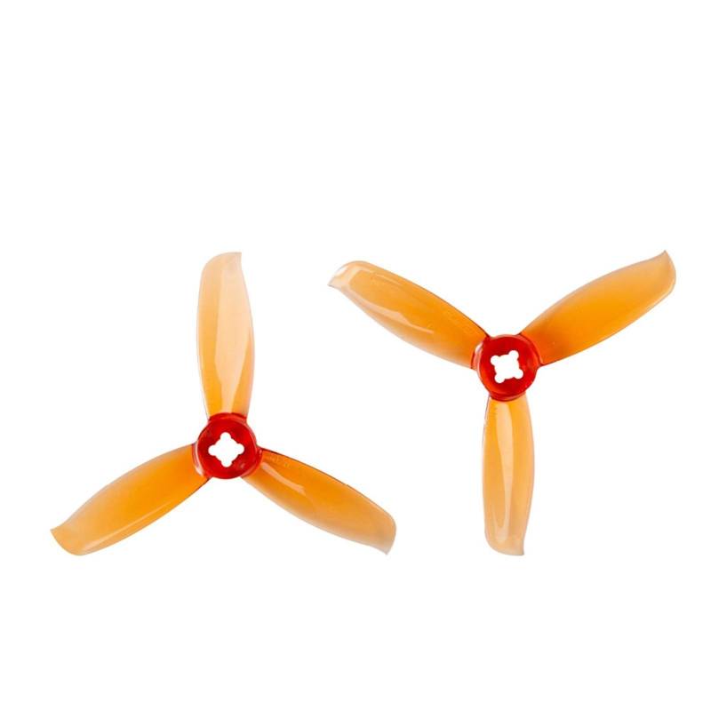 Zubehör für Drohnenpropeller 12 Paare/Passend for Windancer 3028 Propeller 3 Zoll PC 3-Blatt CW CCW/Passend for FPV Propeller Requisiten for 3 Zoll/Passend for FPV Racing Drone(12pairCrystal Ora von KIOOS