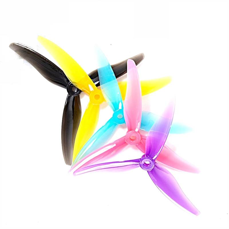 Zubehör für Drohnenpropeller 12 Pairs 51477 5 zoll 3 Klinge Tri-klinge Propeller Props CW CCW Bürstenlosen/Fit for FPV Propeller/Fit for FPV Racing Drone(12 pairs Mixed color) von KIOOS