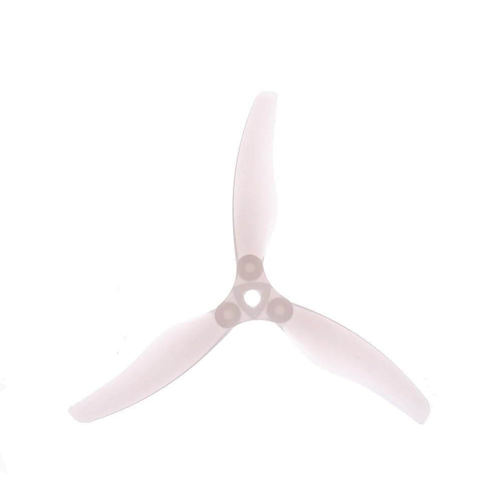 Zubehör für Drohnenpropeller 12 Stück/6 Paar F5135 5,1 Zoll faltbarer 3-Blatt-Propeller, kompatibel mit FPV Freestyle Long Range 4/6S Drohnen(6Pairs White) von KIOOS