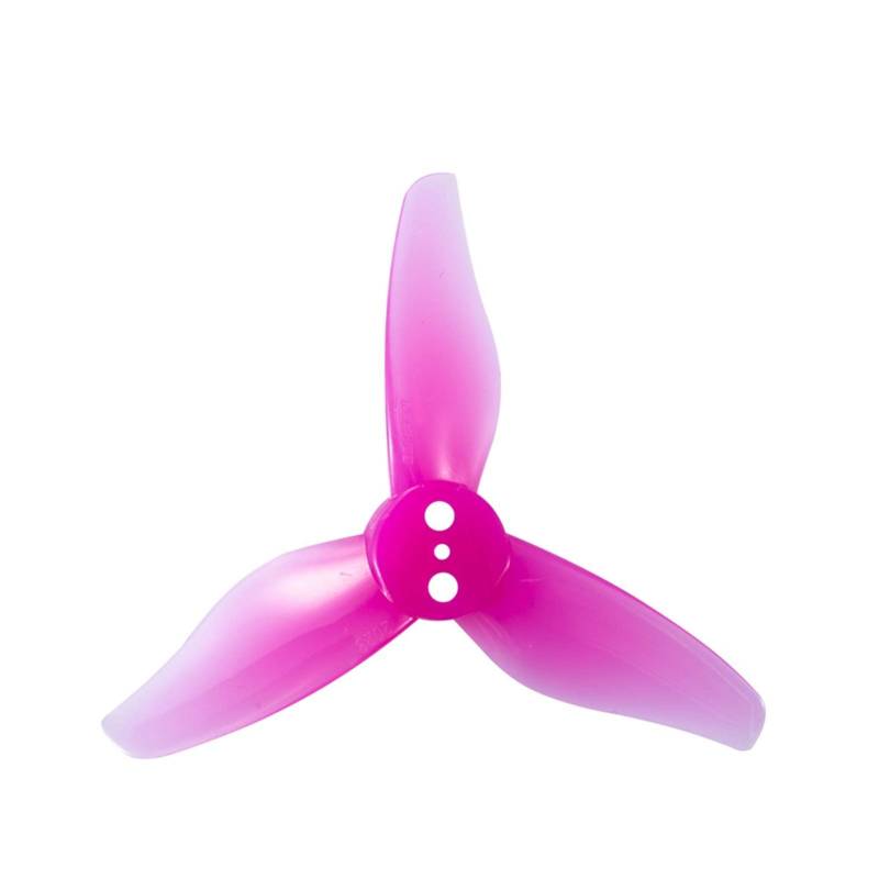 Zubehör für Drohnenpropeller 12pairs Drohnenpropeller Compatible With Hurrikan 2023 2 Zoll 3-Blattpropeller 3 Löcher Requisiten 1105-1108 Compatible With Zahnstocher Rc Drohne FPV Rennen(12Pairs Pink von KIOOS