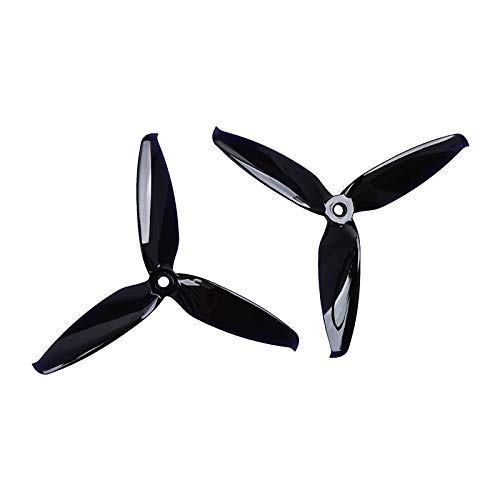 Zubehör für Drohnenpropeller 16 Teile/Fit Flash 5552 3 Blade 5 Zoll PC Propeller CW CCW-Prop-kompatibel/Fit FPV-Racing-DRONE-Rahmen VS 5152(8 pair black) von KIOOS