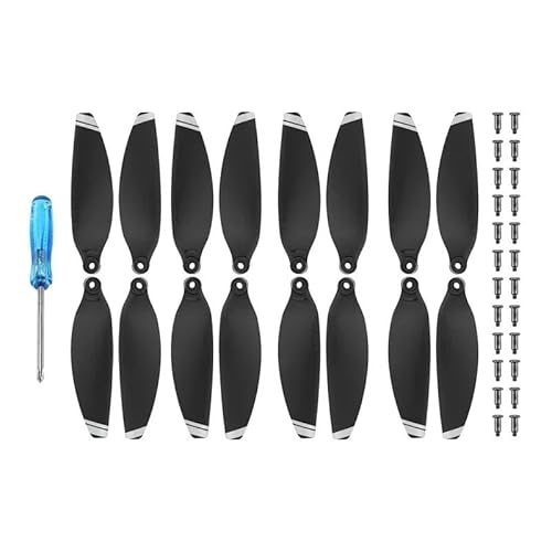 Zubehör für Drohnenpropeller 16 stücke 4726 Propeller Drone Requisiten Klinge Ersatz Licht Gewicht Flügel Fans Ersatzteile Kompatibel Mit Mini 2 Zubehör(16 pcs sliver) von KIOOS