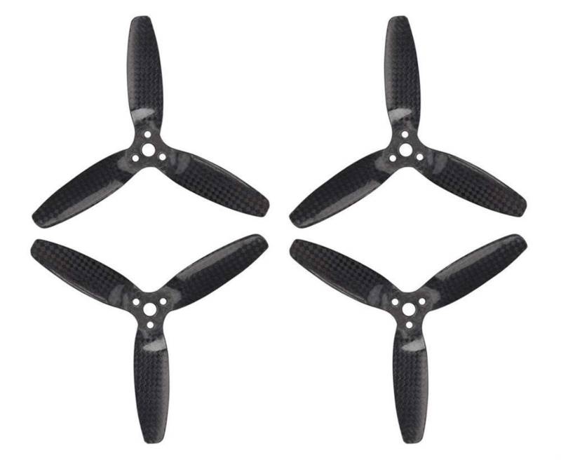 Zubehör für Drohnenpropeller 2 Paar 5042 Haupt-3-Blatt-Propellerrotor Kohlefaser-Requisiten Compatible With Bebop Drone 3.0 8088 8x8.8 Compatible With Parrot AR.Drone1.0 2.0(2 Pair 5042) von KIOOS