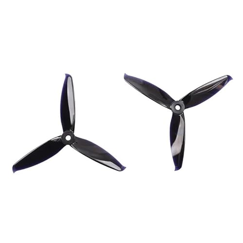 Zubehör für Drohnenpropeller 2 Paar 7-Farben 5152 5,1 x 5,2 FPV PC 3-Propeller Propellerblatt CW CCW Welle durch die Maschine Mehr Spezialmotor 2206(Pink 2pair) von KIOOS