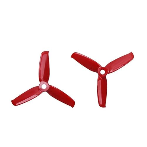 Zubehör für Drohnenpropeller 2 paar 6 Farben 3052 3,0x5,2 FPV PC 3 Propeller Prop Klinge CW CCW Welle Durch Die Maschine mehr Spezielle Motor 1306-1806(Black 2pair) von KIOOS