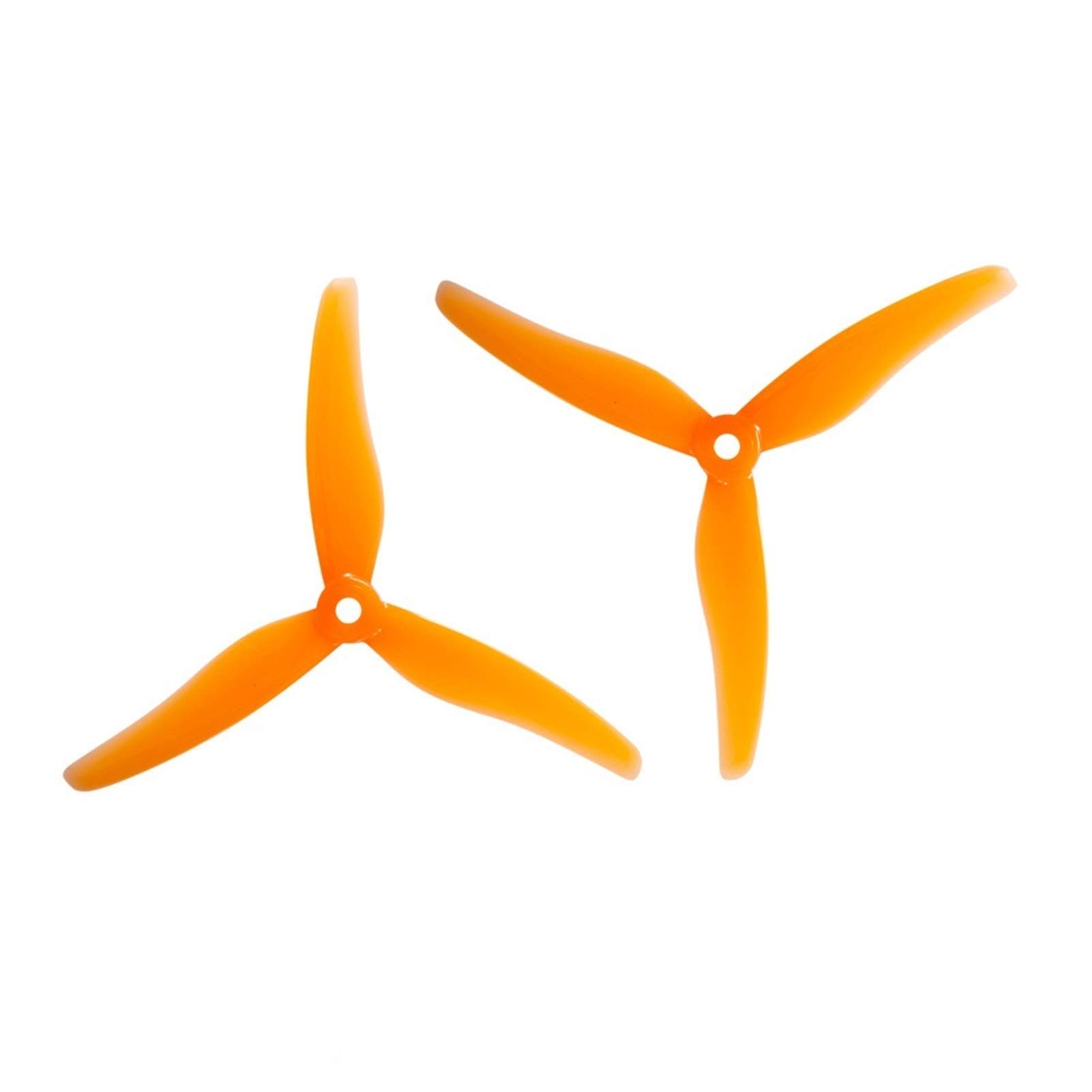 Zubehör für Drohnenpropeller 24 Stück/12 Paar Drohnenpropeller 51433, 5 Zoll, 3-Blatt-Tri-Blatt-Propeller, bürstenlos, passend for FPV-Racing-Drohne 51466(12 Pair Orange) von KIOOS