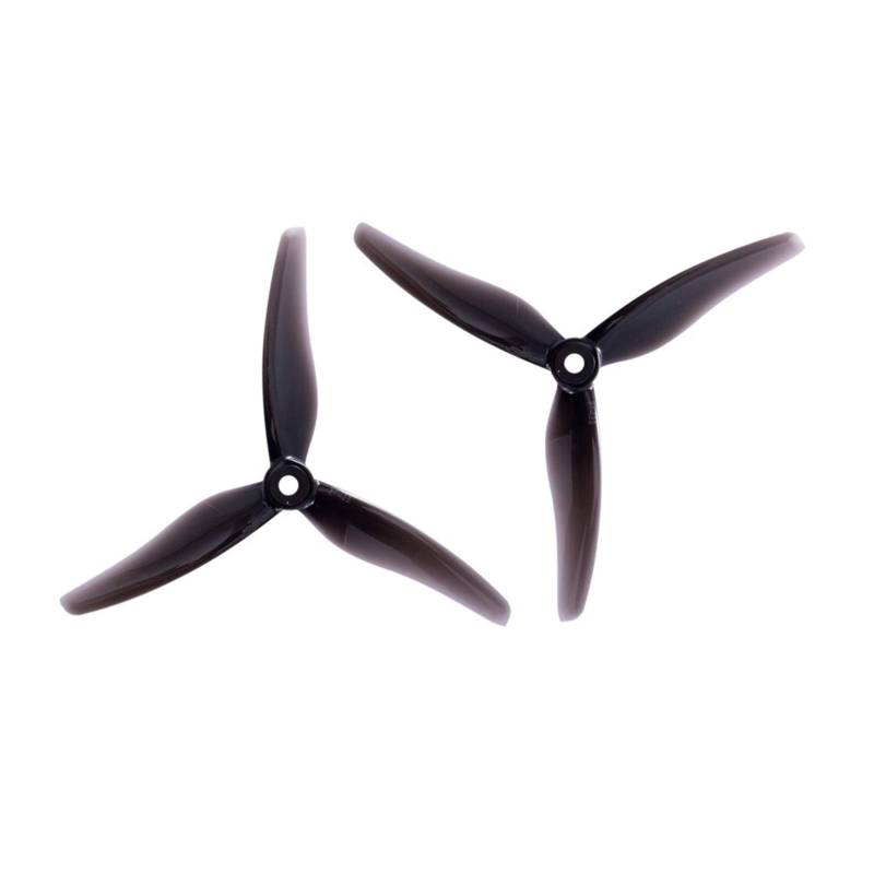 Zubehör für Drohnenpropeller 24 Stück/12 Paar Drohnenpropeller 51433, 5 Zoll, 3-Blatt-Tri-Blatt-Propeller, bürstenlos, passend for FPV-Racing-Drohne 51466(12Pair Black) von KIOOS