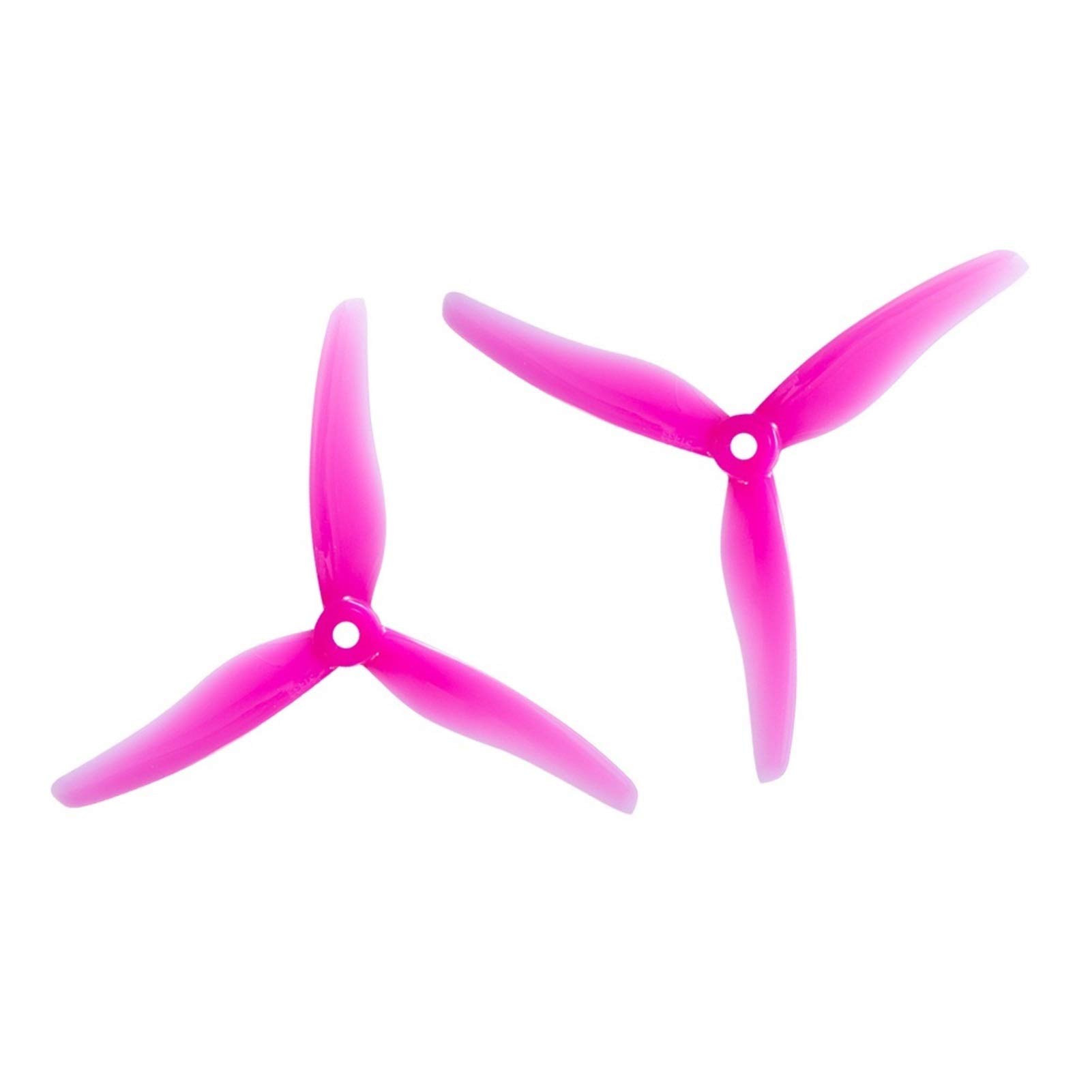 Zubehör für Drohnenpropeller 24 Stück/12 Paar Drohnenpropeller 51433, 5 Zoll, 3-Blatt-Tri-Blatt-Propeller, bürstenlos, passend for FPV-Racing-Drohne 51466(12Pair Pink) von KIOOS