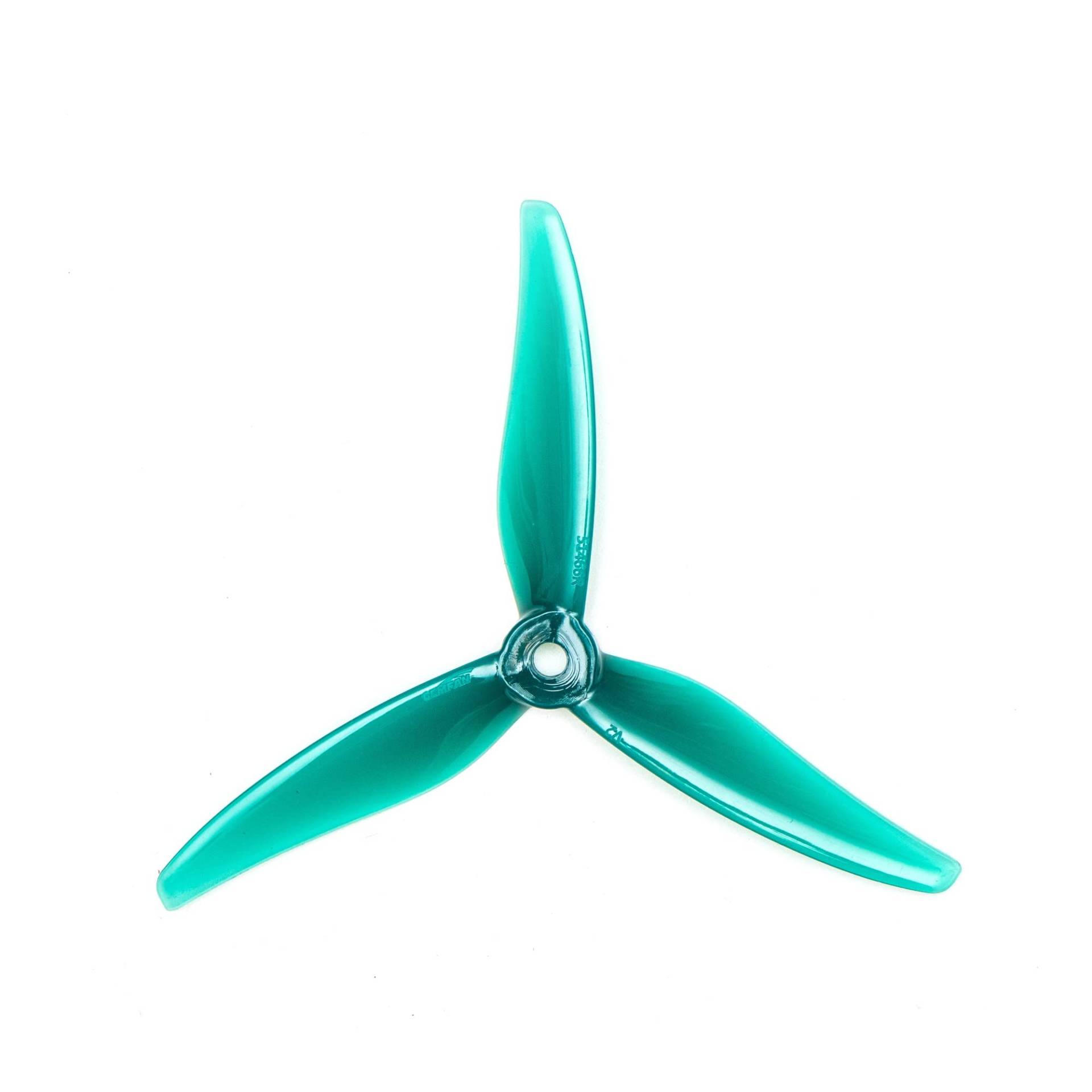 Zubehör für Drohnenpropeller 24 Stück/12 Paar Drohnenpropeller 51466 5 Zoll 3 Klingen/Tri-Blatt-Propeller Requisiten CW CCW Bürstenloser Propeller/Passend for FPV Racing Drone(12 pair Jade Green) von KIOOS