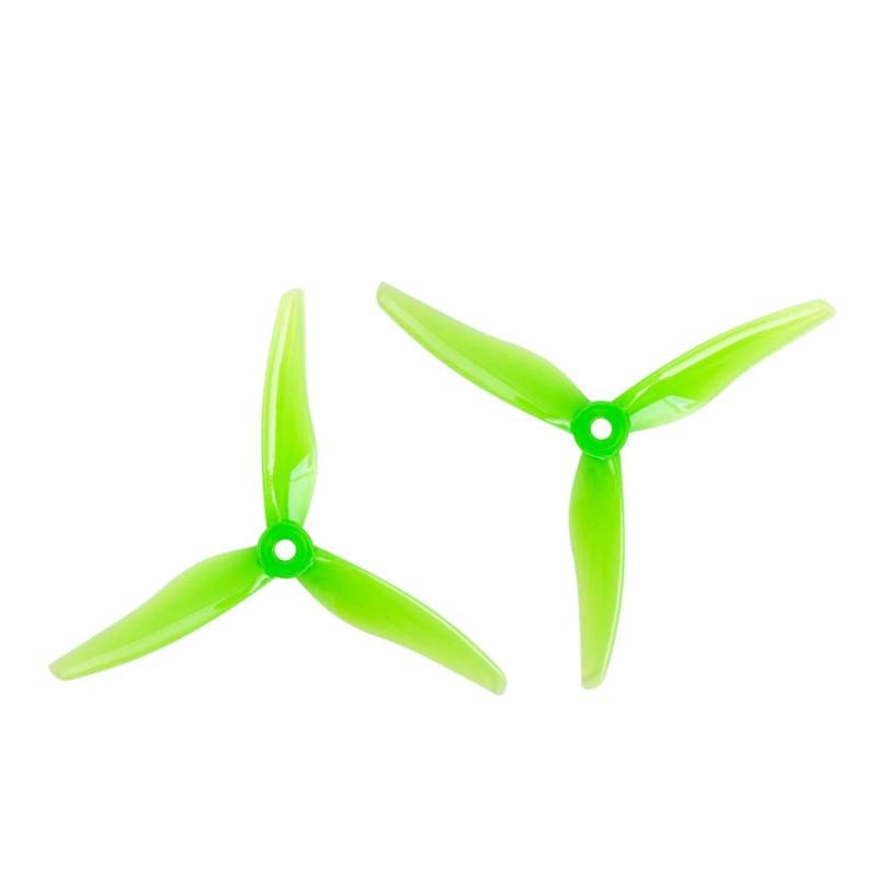 Zubehör für Drohnenpropeller 24 Stück/12 Paar Gemfan 51466 5 Zoll 3-Blatt-Tri-Blade-Propeller CW CCW bürstenlos/passend for FPV-Propeller/passend for FPV-Racing-Drohnen(12 pair Green) von KIOOS