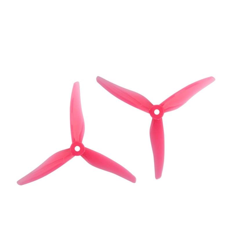 Zubehör für Drohnenpropeller 24 Stück/12 Paar Gemfan 51466 5 Zoll 3-Blatt-Tri-Blade-Propeller CW CCW bürstenlos/passend for FPV-Propeller/passend for FPV-Racing-Drohnen(12 pair Pink) von KIOOS