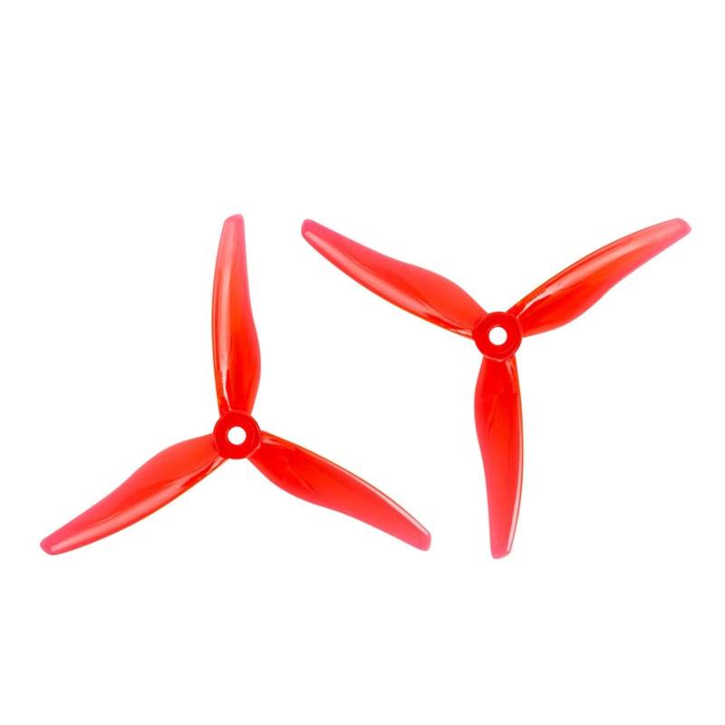 Zubehör für Drohnenpropeller 24 Stück/12 Paar Gemfan 51466 5 Zoll 3-Blatt-Tri-Blade-Propeller CW CCW bürstenlos/passend for FPV-Propeller/passend for FPV-Racing-Drohnen(12 pair Red) von KIOOS