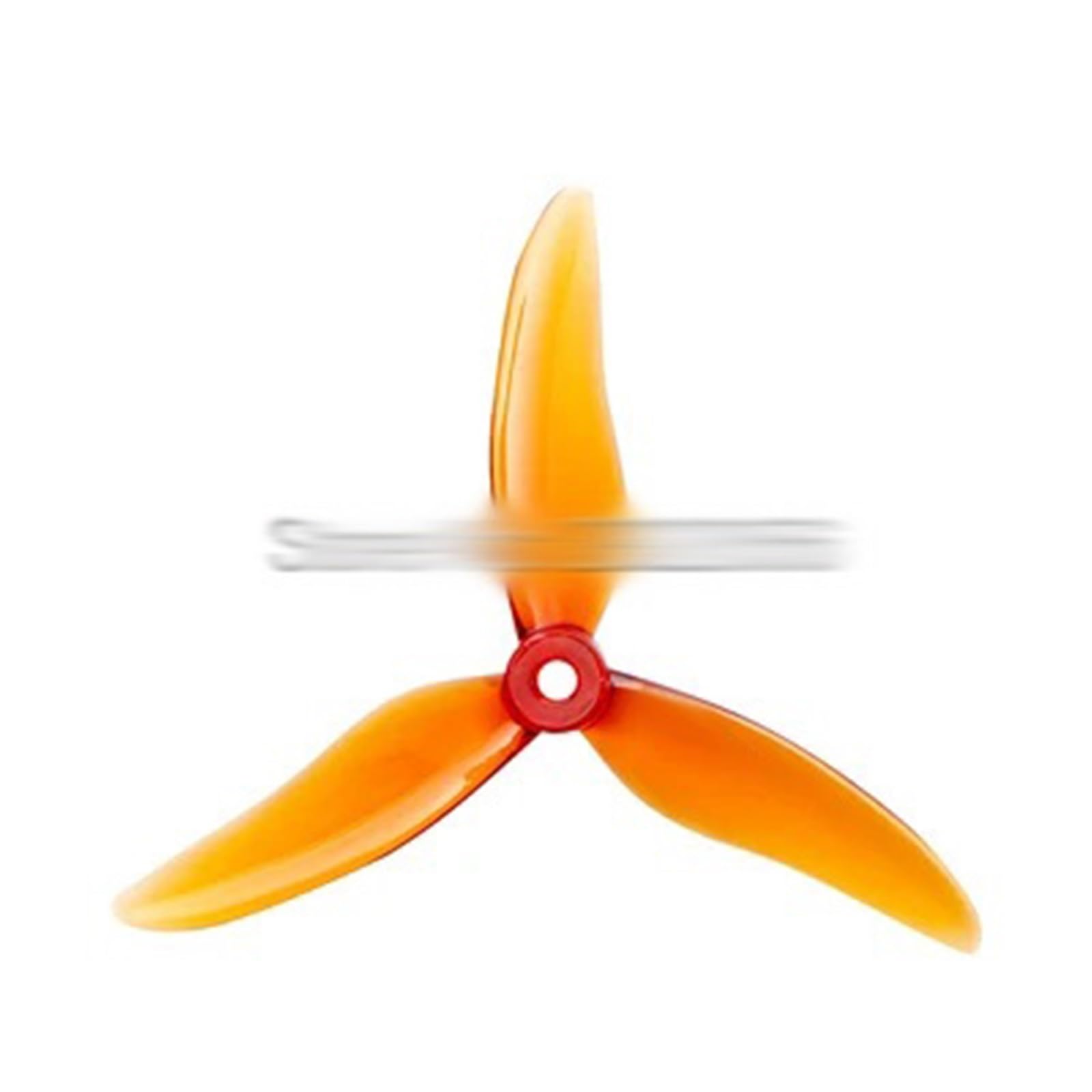 Zubehör für Drohnenpropeller 24 Stück/12 Paar Hurricane 51499 5 Zoll 3-Blatt-Propeller kompatibel mit RC Drone FPV Racing Freestyle 2207 2306 Motor(12 pair whisky) von KIOOS