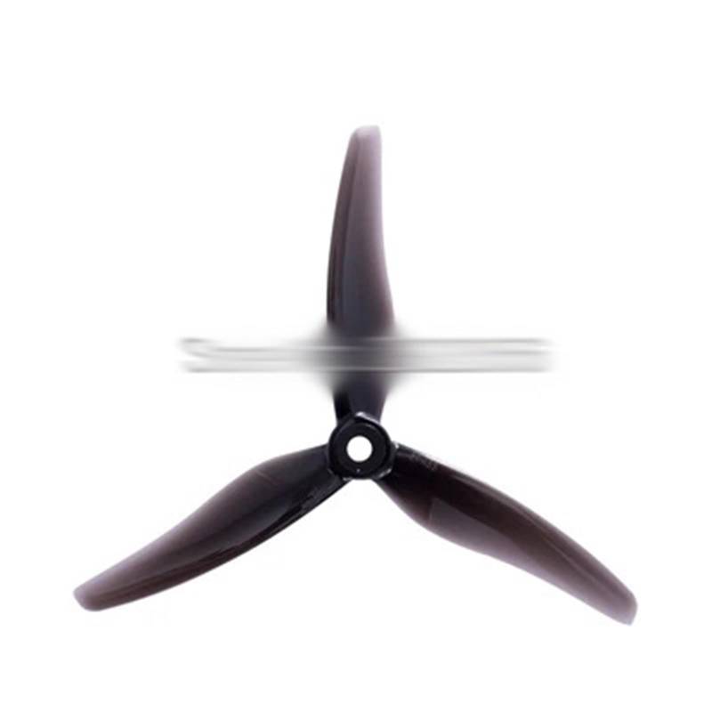 Zubehör für Drohnenpropeller 24 Stück/12 Paare 51433 5 Zoll 3 Blatt/Tri-Blatt Propeller Requisiten CW CCW kompatibel mit FPV Racing Drone(12 pair Black) von KIOOS