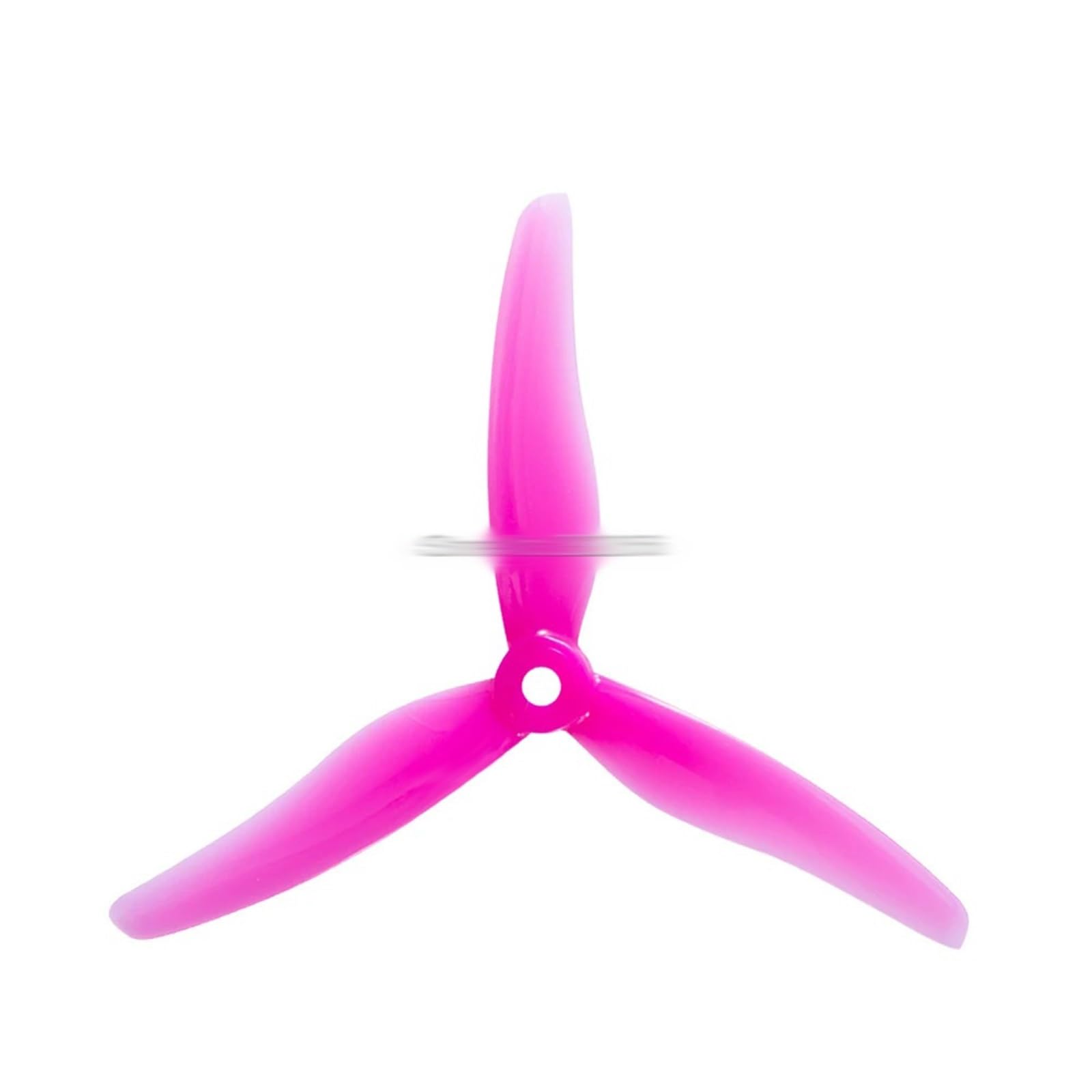 Zubehör für Drohnenpropeller 24 Stück/12 Paare 51433 5 Zoll 3 Blatt/Tri-Blatt Propeller Requisiten CW CCW kompatibel mit FPV Racing Drone(12 pair Pink) von KIOOS