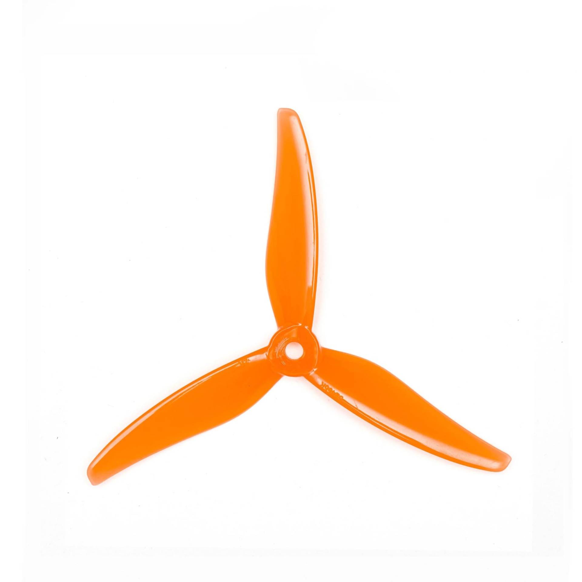 Zubehör für Drohnenpropeller 24 Stück/12 Paare 51466 5 Zoll 3 Blatt/Tri-Blatt Propeller Requisiten CW CCW kompatibel mit FPV Racing Drone(12 pair Orange) von KIOOS