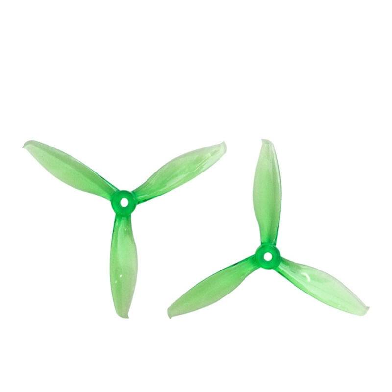 Zubehör für Drohnenpropeller 24 Stück Propeller/Fit Flash 5149 5 Zoll Tri-Blade 3 Blade Cw Ccw Kunststoff Propeller T-Motor/Fit for FPV Racing Drone(Crystal Green) von KIOOS