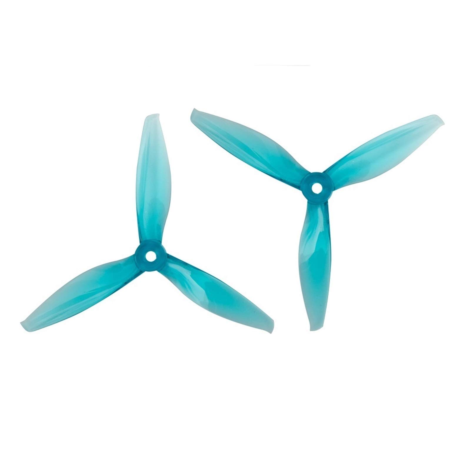 Zubehör für Drohnenpropeller 24 stücke/12 paar Drone Propeller/Fit for 5144 5 zoll Tri-klinge/3 Klinge Propeller 2207 2208 2306 Bürstenlosen/Fit for FPV RC Drone Requisiten(12 pair Crystal Blue) von KIOOS