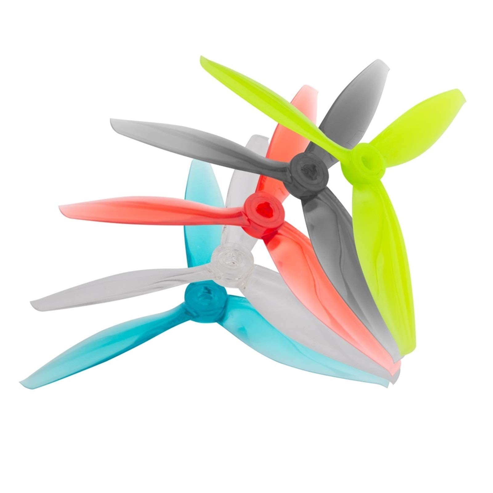 Zubehör für Drohnenpropeller 24 stücke/12 paar Drone Propeller/Fit for 5144 5 zoll Tri-klinge/3 Klinge Propeller 2207 2208 2306 Bürstenlosen/Fit for FPV RC Drone Requisiten(12 pair Mixed color) von KIOOS