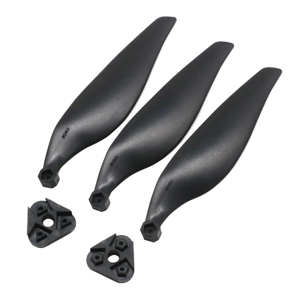 Zubehör für Drohnenpropeller 2Set 8060 Klapppropeller Glasfaser & Nylon Requisiten 2-Blatt 3-Blatt 4-Blatt 8x6 Prop for RC Flugzeug Quadcopte(3 Blade) von KIOOS