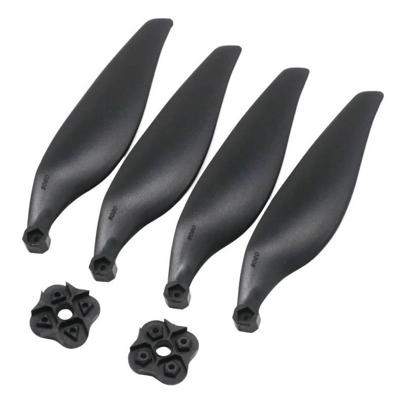 Zubehör für Drohnenpropeller 2Set 8060 Klapppropeller Glasfaser & Nylon Requisiten 2-Blatt 3-Blatt 4-Blatt 8x6 Prop for RC Flugzeug Quadcopte(4 Blade) von KIOOS