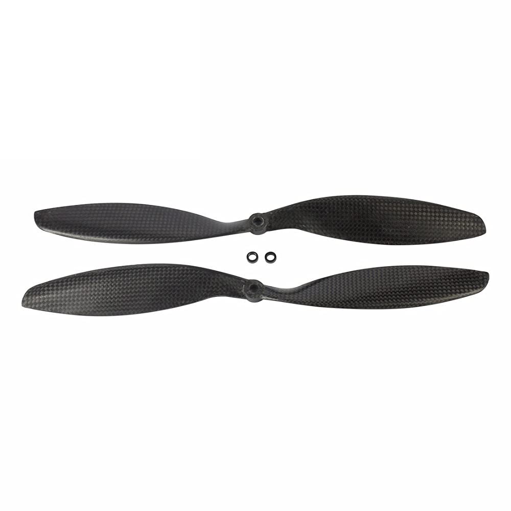 Zubehör für Drohnenpropeller 3K Carbon Propeller CW CCW Prop 8045 9047 1045 1047 1147 1238 1245 1447 Paddel Kompatibel mit RC FPV Racing Flugzeug Quadcopter(1238) von KIOOS