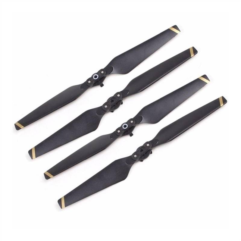 Zubehör für Drohnenpropeller 4/8 Pcs 8330F/Fit for Mavic Pro Propeller Ersatz Klinge CCW/CW Carbon Fiber Composite Geräuscharm Basis flügel Drone Ersatzteile(4pcs gold) von KIOOS