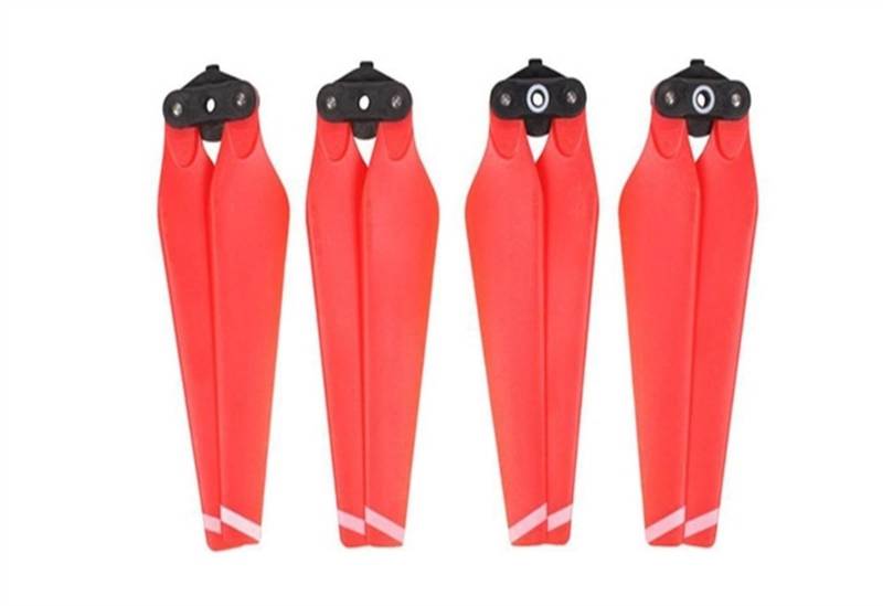 Zubehör für Drohnenpropeller 4/8 Pcs 8330F/Fit for Mavic Pro Propeller Ersatz Klinge CCW/CW Carbon Fiber Composite Geräuscharm Basis flügel Drone Ersatzteile(4pcs red) von KIOOS