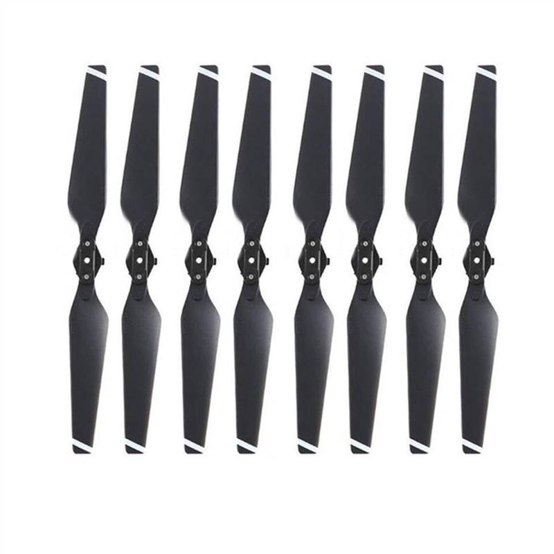 Zubehör für Drohnenpropeller 4/8 Pcs 8330F/Fit for Mavic Pro Propeller Ersatz Klinge CCW/CW Carbon Fiber Composite Geräuscharm Basis flügel Drone Ersatzteile(8pcs black) von KIOOS