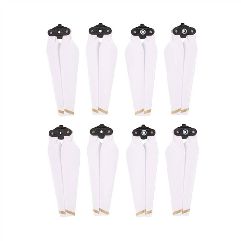 Zubehör für Drohnenpropeller 4/8 Pcs 8330F/Fit for Mavic Pro Propeller Ersatz Klinge CCW/CW Carbon Fiber Composite Geräuscharm Basis flügel Drone Ersatzteile(8pcs white) von KIOOS