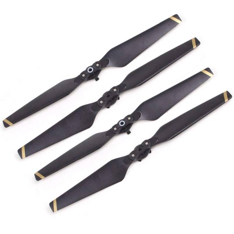 Zubehör für Drohnenpropeller 4/8 Pcs 8330F Kompatibel Mit Pro Propeller Ersatz Klinge CCW/CW Carbon Faser Verbund Geräuscharm Basis Flügel Drone ersatzteile(4pcs gold) von KIOOS