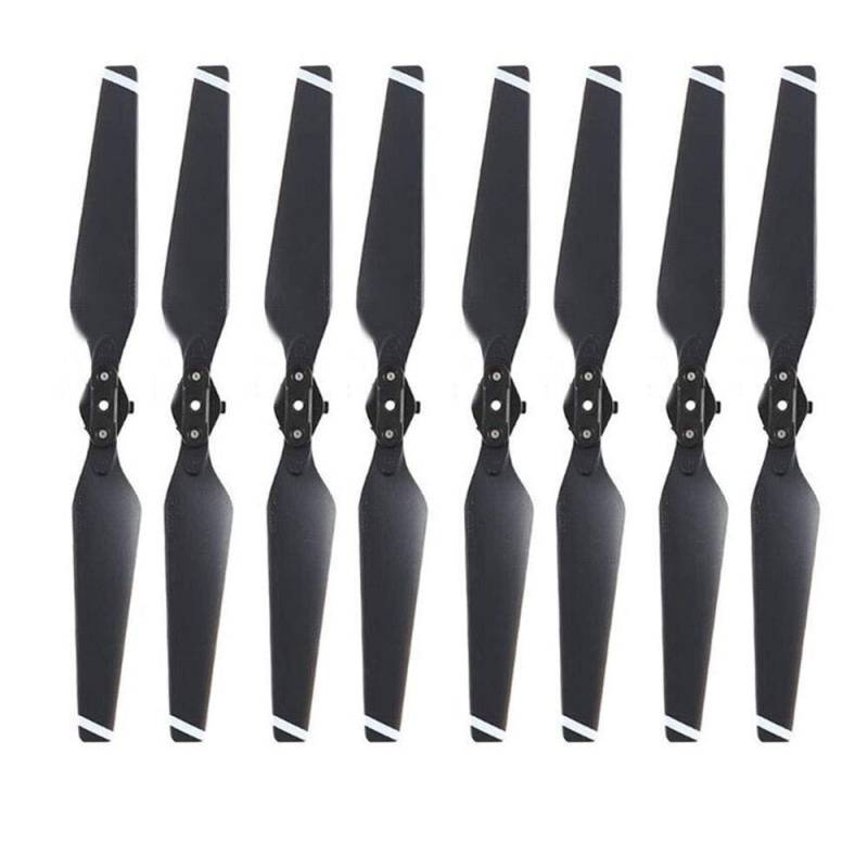 Zubehör für Drohnenpropeller 4/8 Pcs 8330F Kompatibel Mit Pro Propeller Ersatz Klinge CCW/CW Carbon Faser Verbund Geräuscharm Basis Flügel Drone ersatzteile(8pcs black) von KIOOS