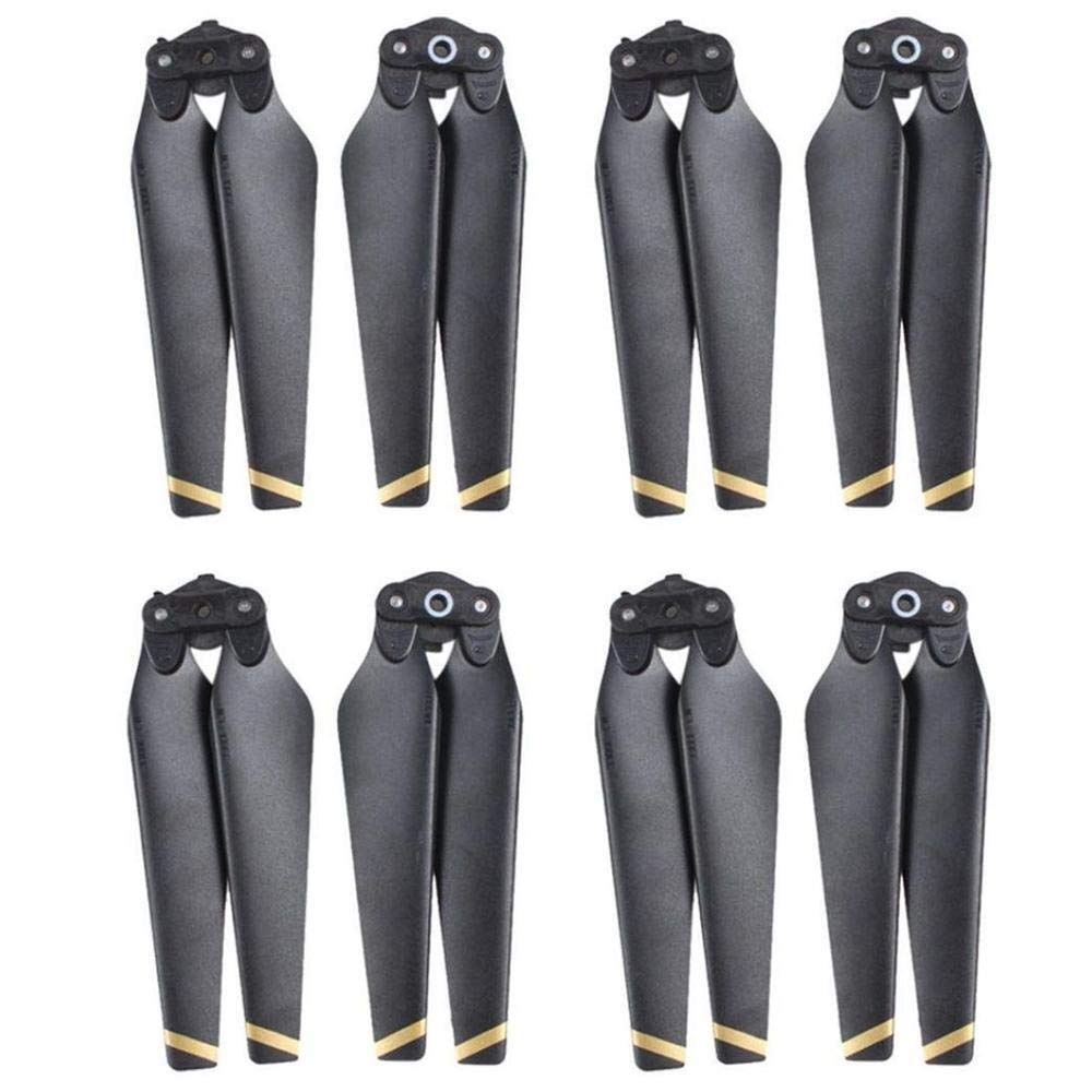 Zubehör für Drohnenpropeller 4/8 Pcs 8330F Kompatibel Mit Pro Propeller Ersatz Klinge CCW/CW Carbon Faser Verbund Geräuscharm Basis Flügel Drone ersatzteile(8pcs gold) von KIOOS