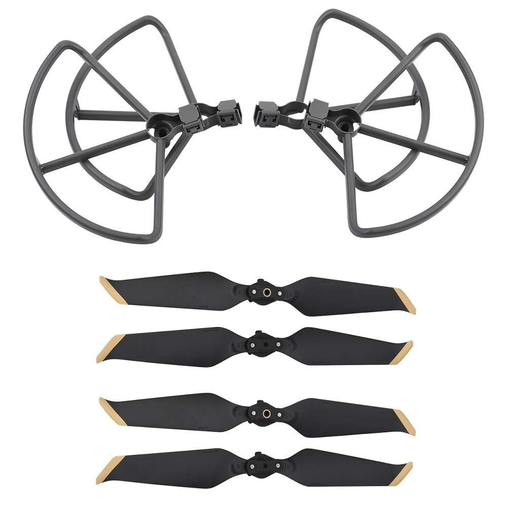 Zubehör für Drohnenpropeller 4 PCs Propellerschutz 8743f Niedriger Rauschpropeller Compatible With 2 Pro Zoom Drohnen Ersatzteile Blade Guard Protective Stoßfänger Flügelventilator(G) von KIOOS