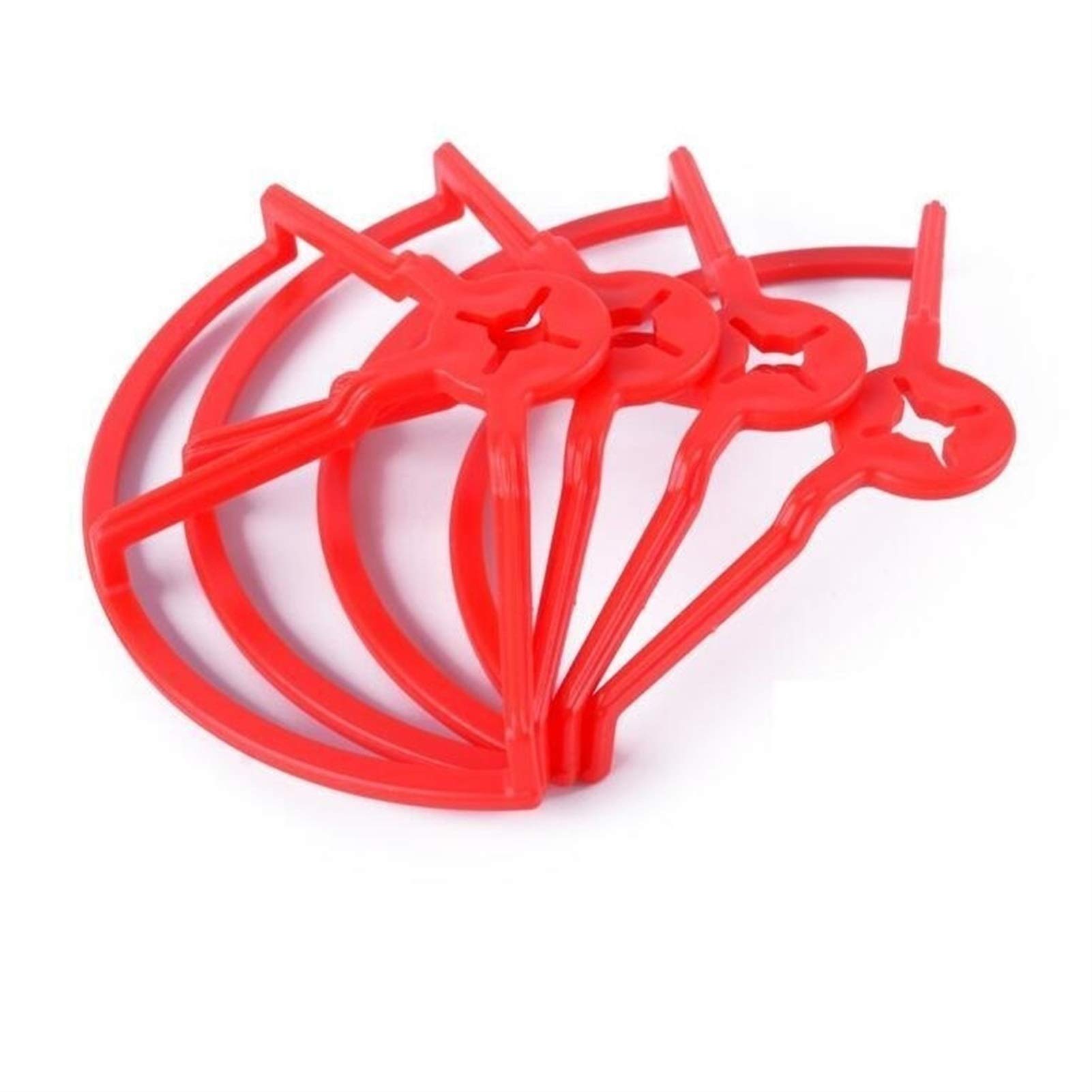 Zubehör für Drohnenpropeller 4 Stücke 4inch 5inch Propeller Guard Universal Requisiten Guard Propeller Stoßfänger Protector/Fit For QAV250 210 180 Quadcopter Racer(4 inch Red) von KIOOS