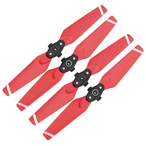 Zubehör für Drohnenpropeller 4 Stücke Drohne Propeller Compatible With Funken Drohne Schnellrelease Requisiten Falten 4730 Klingen Ersatzteile Flügel Schraube Blau Rot Weiß(Red) von KIOOS