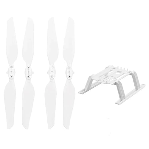 Zubehör für Drohnenpropeller 4 stücke Propeller Quick-Release Faltbare Requisiten Propeller Zubehör Requisiten RC Quadcopter Ersatzteile Kompatibel Mit X8 SE X8SE(White-landing gear) von KIOOS