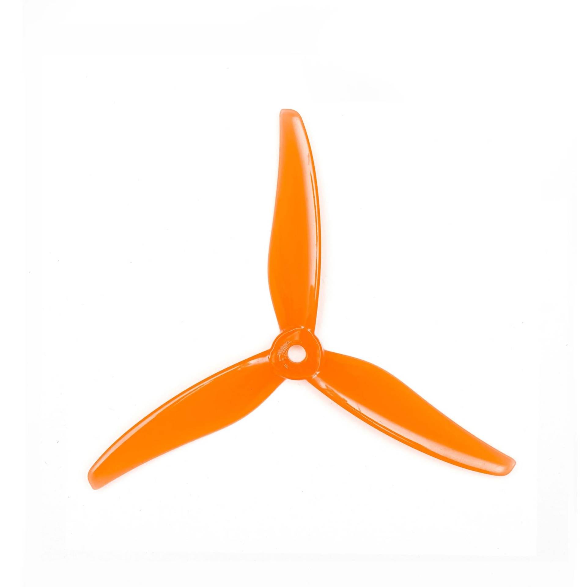 Zubehör für Drohnenpropeller 4PCS/ 2Pairs 51466 V2 5 zoll 3 Klinge/Tri-Blade Propeller Props Kompatibel Mit FPV Racing Drone 6 Farben Gelb(2Pairs Tiger Orange) von KIOOS