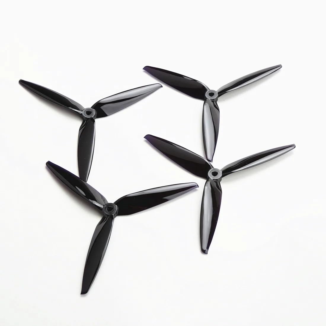 Zubehör für Drohnenpropeller 4PCS 7X4X3 7040 7 zoll 3 Blatt Propeller (CW + CCW) Poly Carbonat Propeller Kompatibel mit 7 zoll 8 zoll RC Drone(Noir) von KIOOS