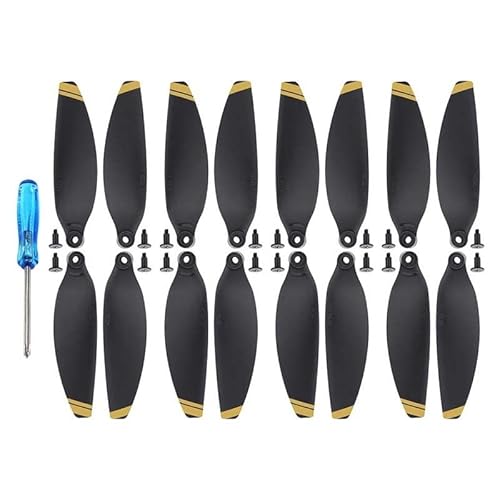 Zubehör für Drohnenpropeller 4Pairs 4726 Drone Propeller Kompatibel mit Drone Leichte Requisiten Klinge Flügel Fans Ersatz Zubehör(4Pairs Gold) von KIOOS