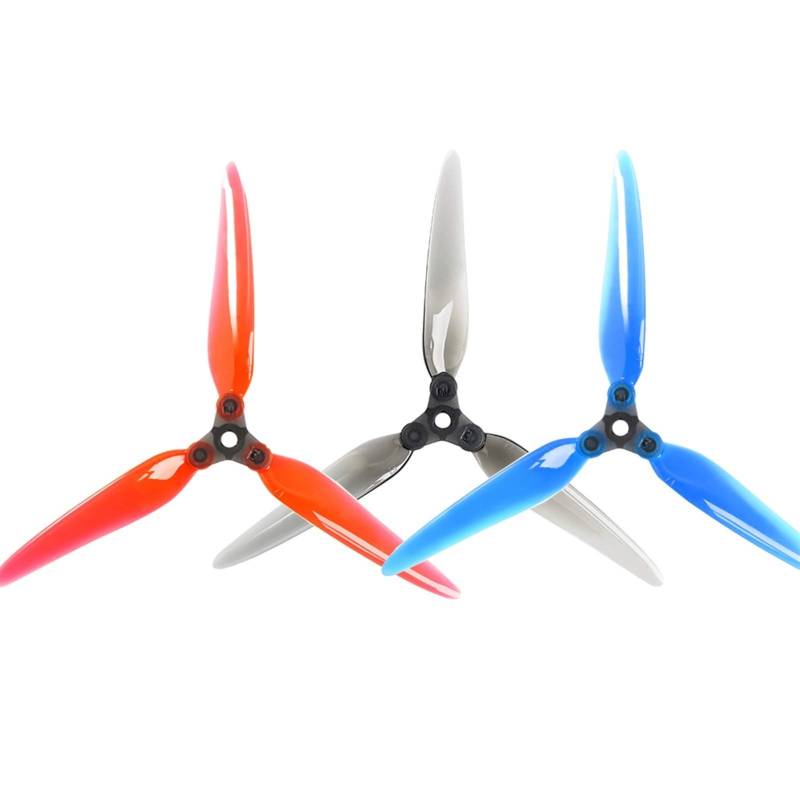 Zubehör für Drohnenpropeller 6 Paare kompatibel mit F7 7-Zoll-Faltpropellern Langstrecken-3-Blatt-Propeller for RC-Drohne FPV kompatibel mit Racing Nazgul5 XL5 SL5 aufgerüstet(6Pairs Color Mix) von KIOOS