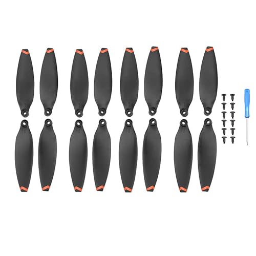 Zubehör für Drohnenpropeller 8/16 stücke Quick Release Propeller Kompatibel Mit FIMI X8 Drone Leichte Requisiten Klinge Flügel Fans Zubehör Ersatzteile Schrauben Kits(16pcs Orange) von KIOOS