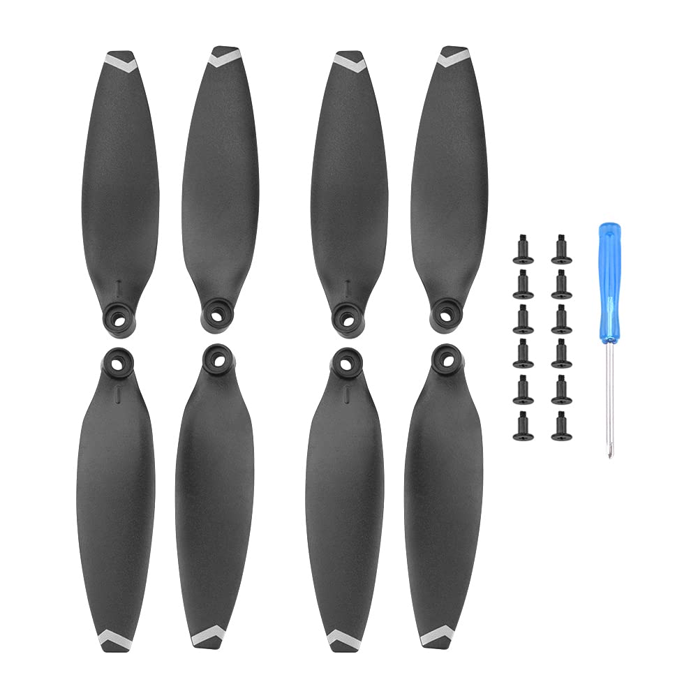 Zubehör für Drohnenpropeller 8/16 stücke Quick Release Propeller Kompatibel Mit FIMI X8 Drone Leichte Requisiten Klinge Flügel Fans Zubehör Ersatzteile Schrauben Kits(8pcs White) von KIOOS