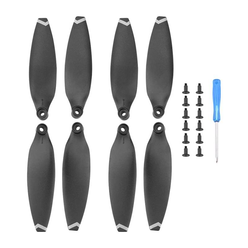 Zubehör für Drohnenpropeller 8/16 stücke Quick Release Propeller Kompatibel Mit FIMI X8 Drone Leichte Requisiten Klinge Flügel Fans Zubehör Ersatzteile Schrauben Kits(8pcs White) von KIOOS