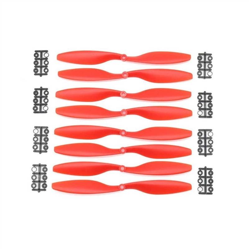 Zubehör für Drohnenpropeller 8 Stück 1045 Drohnenpropeller/passend for F450 F550 RC Quadcopter Drohne Ersatz Requisiten Teile Zubehör(Red) von KIOOS