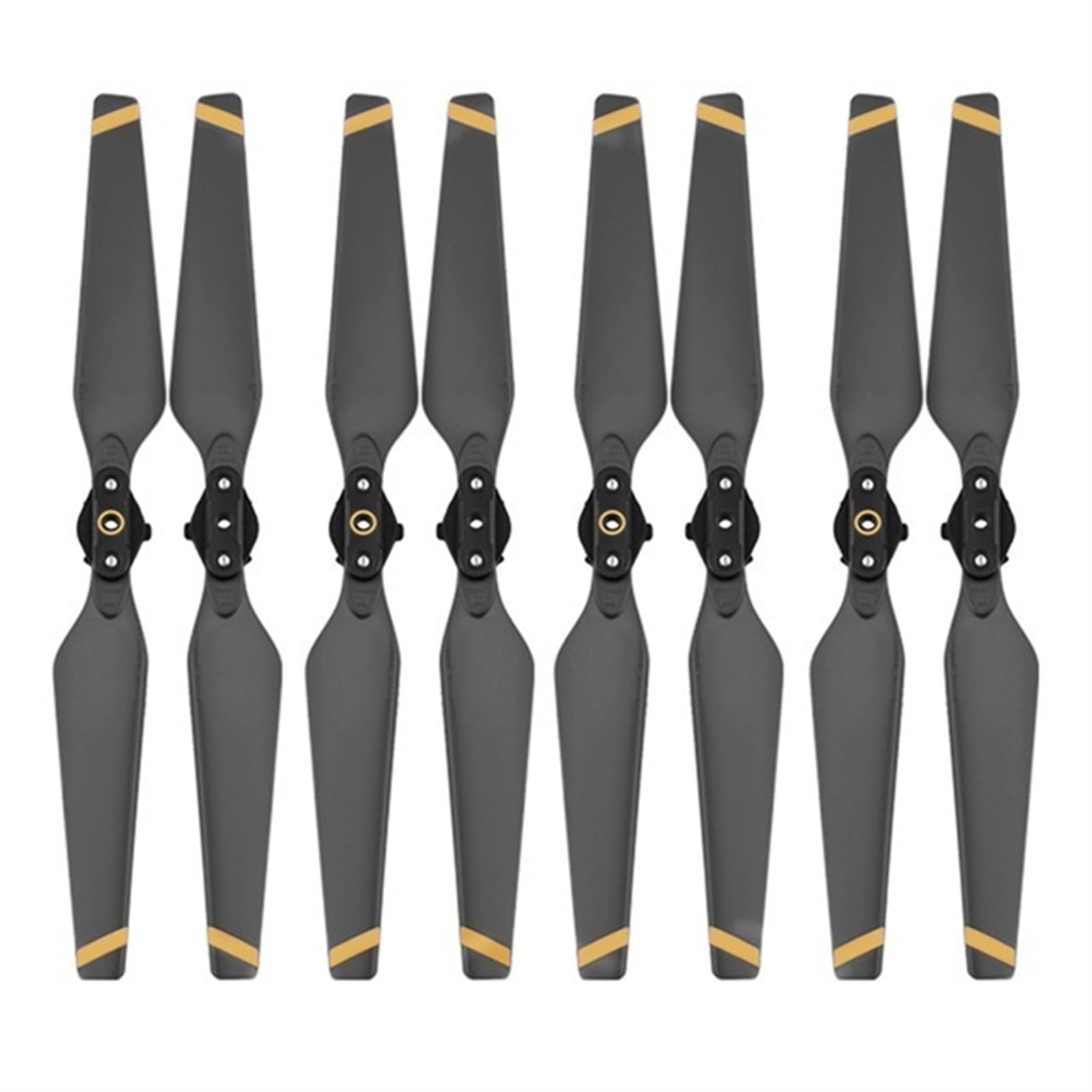 Zubehör für Drohnenpropeller 8 Stück Drone Quick Release Propeller/Fit for Mavic Pro Requisiten Klapp Klinge 8330 Ersatzteile Ersatz Zubehör Flügel Fans CW CCW(Gold) von KIOOS