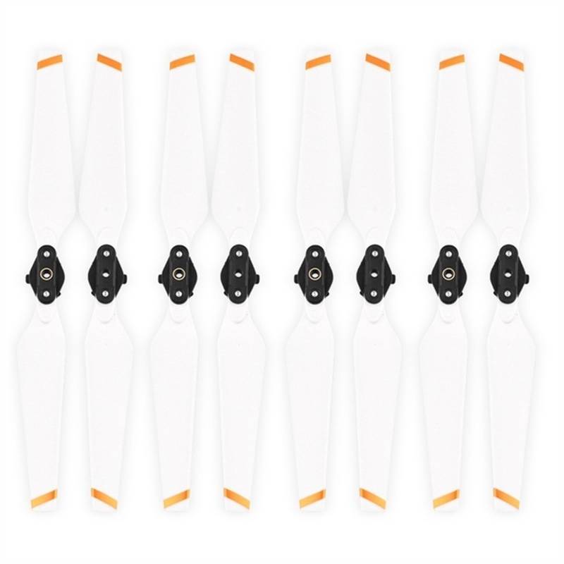 Zubehör für Drohnenpropeller 8 stücke 8330 Drone Ersatz Propeller/Fit for Mavic Pro Drone Folding Quick Release Requisiten Klinge Zubehör Ersatzteile CW CCW Fan(White) von KIOOS